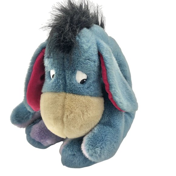 Disney Eeyore 14" Seater Plush Donkey Pinnable Tail - Picture 1 of 8